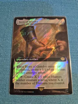 MTG LOTR Horn of Gondor EXTENDED ART 💥SURGE FOIL💥 #788 Lord Rings Magic - Image 1