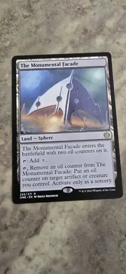 The Monumental Facade Phyrexia: All Will Be One Regular Land Rare MTG - Image 1