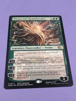 MTG Magic: March of the Machine: Promos: Wrenn and Realmbreaker #0217 Mythic NM - Image 1