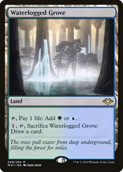 Waterlogged Grove NM Modern Horizons 1 MTG Rare LP Lightly Played - Image 1