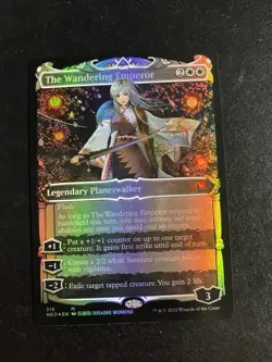 MTG - NM - FOIL - THE WANDERING EMPEROR - SHOWCASE - Kamigawa: Neon Dynasty - Image 1