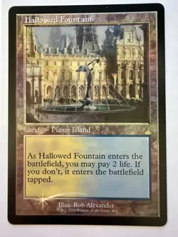 MTG: Hallowed Fountain FOIL Retro Frame Ravnica Remastered 404- NM - Image 1