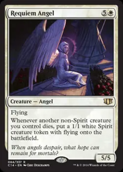 Requiem Angel - Medium Play MTG Commander 2014 Edition - Image 1