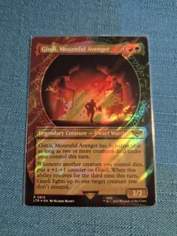 MTG LOTR Gimli Mournful Avenger SHOWCASE ART 💥SURGE FOIL💥 815 Lord Rings Magic - Image 1