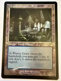 MTG: Watery Grave Retro Frame FOIL Ravnica Remastered - NM - Image 1