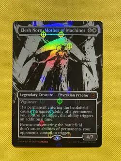 Elesh Norn, Mother of Machines Showcase Foil Phyrexia: All Will Be One 420 MTG - Image 1