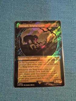 MTG LOTR Smeagol Helpful Guide SHOWCASE ART 💥SURGE FOIL💥 #822 Lord Rings Magic - Image 1