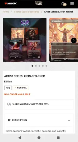 MTG - Secret Lair: Artist Series - Kieran Yanner - Non-Foil Edition - Pre-Order - Image 2