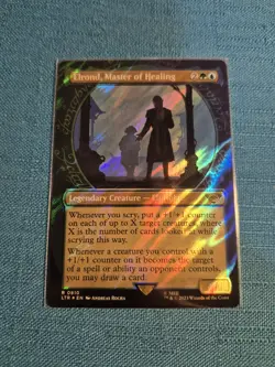 MTG LOTR Elrond Master of Healing SHOWCASE ART 💥SURGE FOIL💥 #810 Lord Rings - Image 1