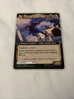 NYCC 2025 MTG Peter Parker / Amazing SPIDER-MAN PROMO Card Magic the Gathering - Image 1