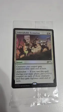 Unbreakable Formation MTG x Teenage Mutant Ninja Turtles Foil Promo SEALED NYCC - Image 1