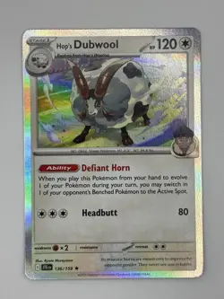 Pokemon - Hop's Dubwool - 136/159 Rare SV09: Journey Together LP-NM - Image 1