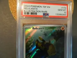 Relicanth 173 Pokemon Tef En Temporal Forces 2024 Illustration Rare PSA 10 - Image 2