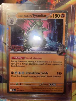 Pokemon TCG - Team Rocket's Tyranitar Stamped Promo 096/182 Destined Rivals NM - Image 2