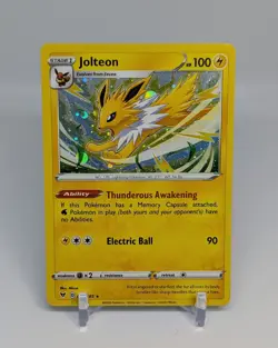 Jolteon ✨ Cosmos Holo NM ✨ Vivid Voltage Promo 💡 Pokemon #047/185 - Image 1