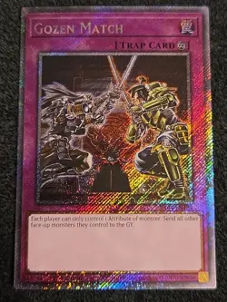 Yugioh Gozen Match RA04-EN134 Platinum Secret Rare - 1st Edition - Image 1
