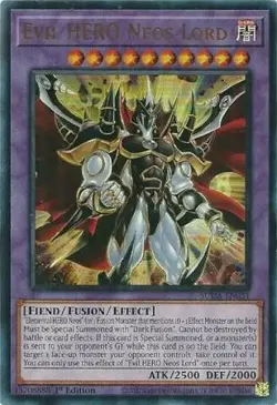 Yugioh! Evil HERO Neos Lord - SUDA-EN031 - Ultra Rare - 1st Edition Near Mint, E - Image 1