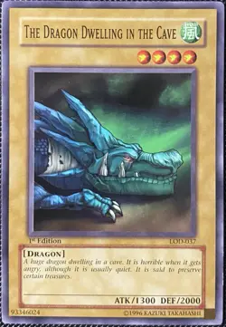 The Dragon dwelling in the Cave LOD-037 Legacy of Darkness 1st Edition - Yugioh - Image 1