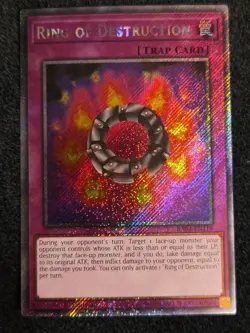YuGiOh! Ring of Destruction RA04-EN119 Platinum Secret Rare - Near Mint - Image 1