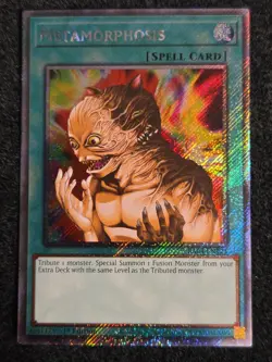 Yugioh Metamorphosis RA04-EN123 Platinum Secret Rare 1st Ed NM - Image 1