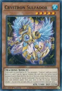 Yugioh! Crystron Sulfador - SUDA-EN020 - Common - 1st Edition Near Mint, English - Image 1