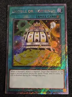 Yugioh Double or Nothing! - RA04-EN156 - Platinum Secret Rare 1st Edition - Image 1