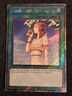 Yugioh! Forbidden Chalice - RA04-EN137 - Platinum Secret Rare - Image 1