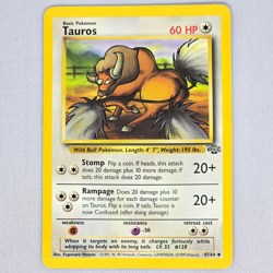 Tauros 47/64 Jungle Uncommon Vintage Pokemon Card WOTC TCG English LP - Image 1
