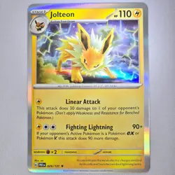 Jolteon 029/131 Prismatic Evolutions Holo Rare Pokemon Card TCG English NM - Image 1
