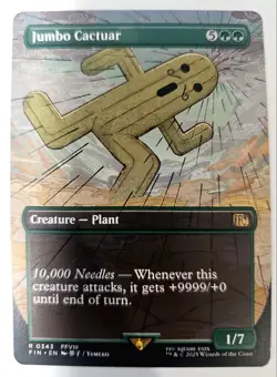 Jumbo Cactuar Rare MTG Final Fantasy VIII Crossover Card NM - Image 1