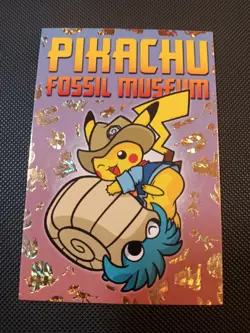 Pikachu Cracked Ice Gold HOLO Electric Pikachu CARD- FOSSIL MUSEUM POKEMON Peru - Image 1