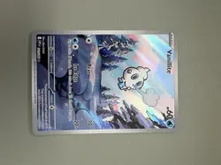 Vanillite English AR Pokemon Card sv11W Scarlet Violet Holo Rare NM - Image 2