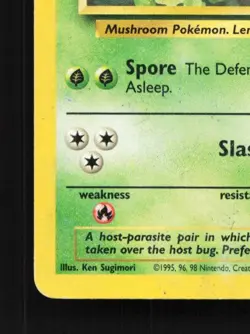 Parasect 55/130 HP Base Set 2 English Pokemon Card TCG - Image 2