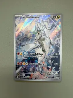 Pokemon TCG N's Reshiram Stamped Promo Holo Card 167/159 SV09 Journey Together - Image 1