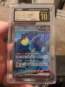 CGC 10 PRISTINE Iron Crown Ex 214/187 SPECIAL ART RARE HOLO Pokemon Card - Image 1