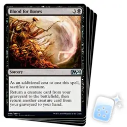 BLOOD FOR BONES X4 Core Set 2020 M20 Magic MTG MINT CARD - Image 1