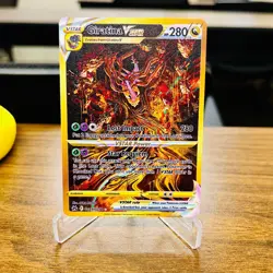 Girtatina Pokemon Gold Metal Card Collectible Gift/Display - Image 1
