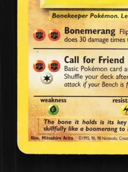 Marowak 52/130 HP Base Set 2 English Pokemon Card TCG - Image 2