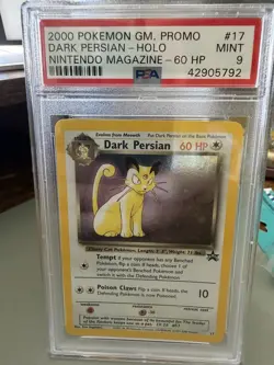 Pokemon TCG Dark Persian Wizards Black Star Promo Card 17/108 Holo - Image 1