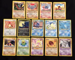 Pokemon Cards Lot of 14 Neo Revelation Series Graveler Piloswine Sudowoodo Unown - Image 1