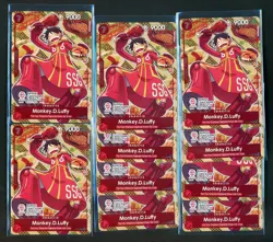 Lot of (10) Monkey.D.Luffy P-080 Bandai Card Games Fest 24-25 Promo One Piece - Image 1