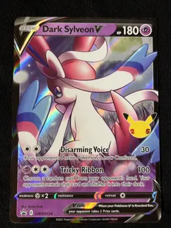 Dark Sylveon V SWSH134 25th Anniversary Celebrations Promo Card Holo NM - Image 1