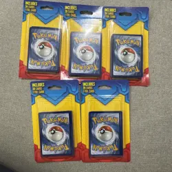 Lot of 5 RARE Mystery POKEMON Pack of 20 Cards 1 Foil Card Factory Sealed - Image 1