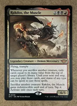 Rakdos, the Muscle - Outlaws of Thunder Junction - NM MTG - Image 1
