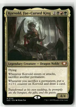 Korvold, Fae-Cursed King 120 NM MTG Commander: Edge of Eternities Magic - Image 1