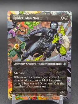 Spider-Man Noir 0204 (Borderless) MTG Magic Marvel's Spider-Man - Image 1