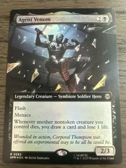 Agent Venom Extended Art FOIL - Spider-Man MTG NM - Image 1