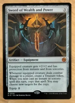 MTG: Outlaws Of Thunder Junction, Sword of Wealth and Power *Unplayed* BIG 0026 - Image 1