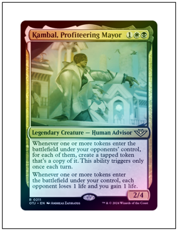 1x Kambal, Profiteering Mayor, Foil, Outlaws of Thunder Junction, Magic MTG NM - Image 1