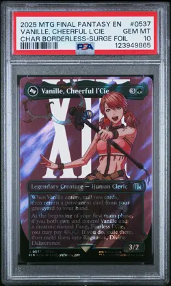 Vanille Cheerful 2025 Magic The Gathering Final Fantasy 0537 SURGE FOIL PSA 10 - Image 1